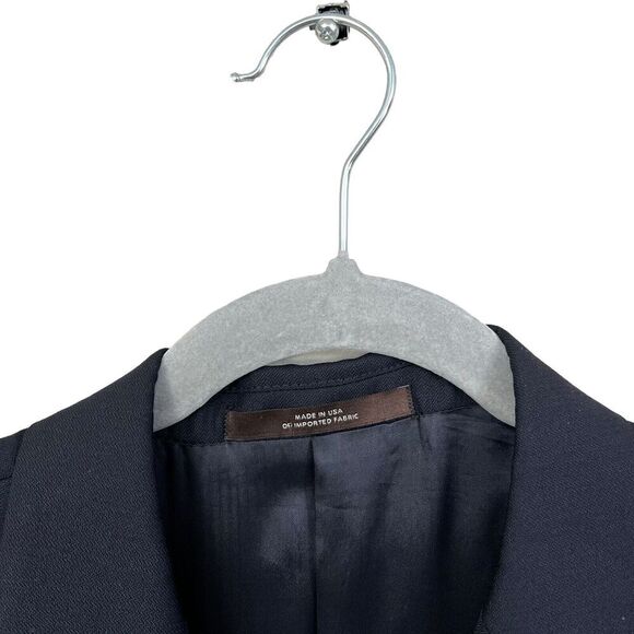 Joseph Abboud Mens Wool Blazer‎ Suit Double Vent 3 Button Lined Navy Size 40R - Picture 3 of 8